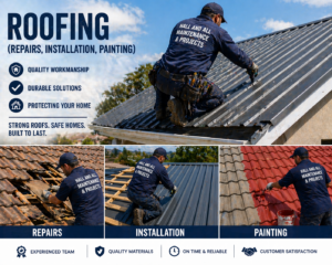 Roofing Repairs installation paining